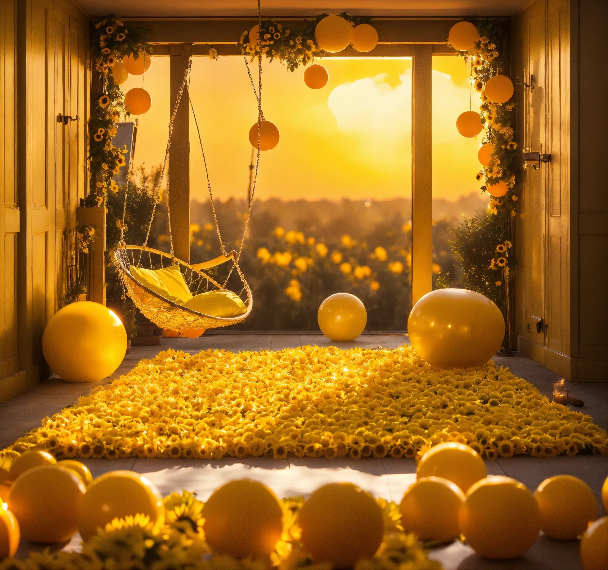 Person meditating in a cozy home corner