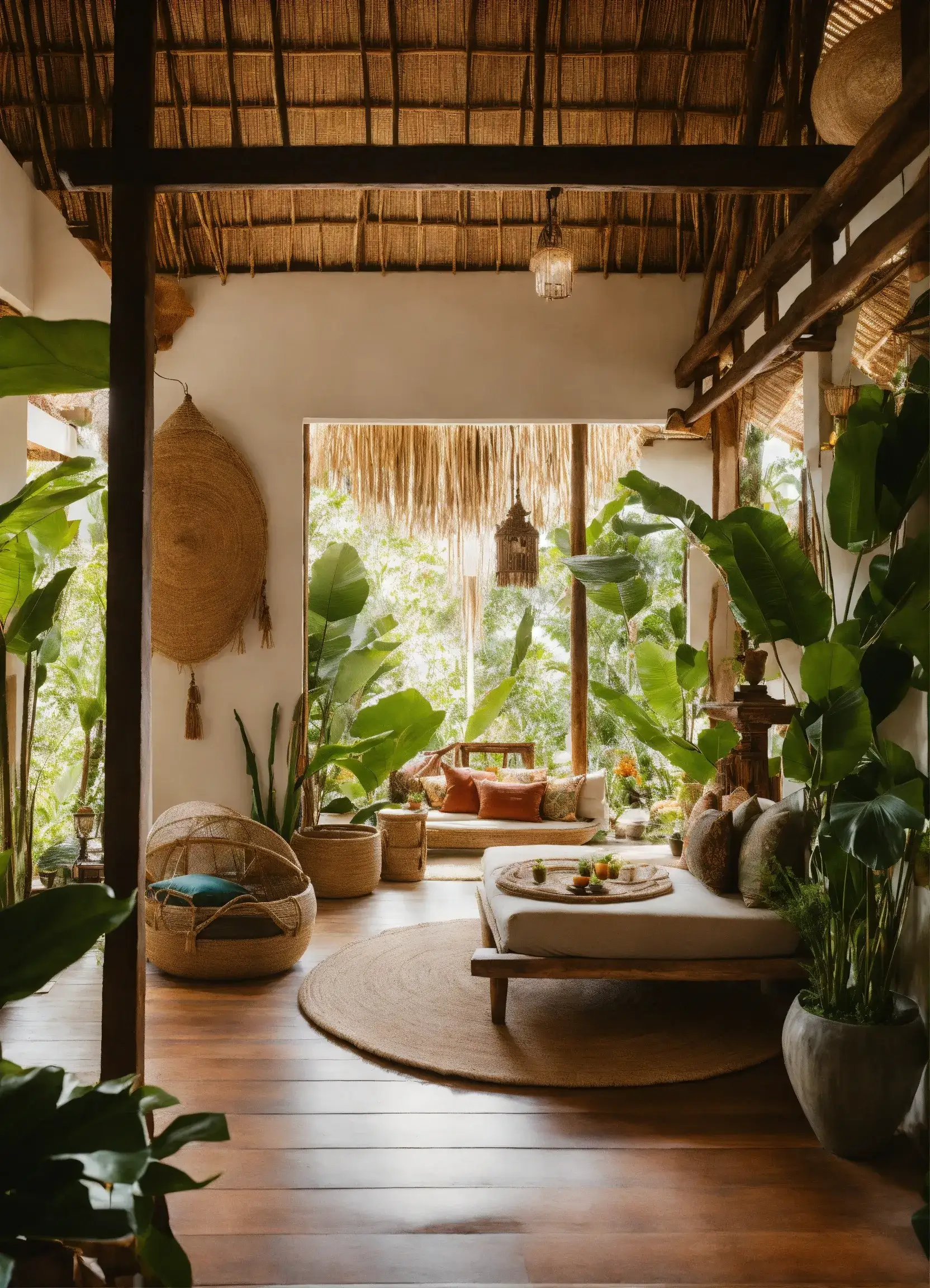 Bay window reading nook with cushioned bench